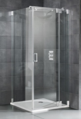 HSK Duschkabine KIENLE K.23 DREHTÜR MIT k.180° BESCHLAG AN NEBENTEIL UND SEITENWAND 