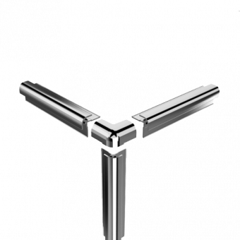 HSK RenoDeco 3D Außenecke Alu-Silber matt