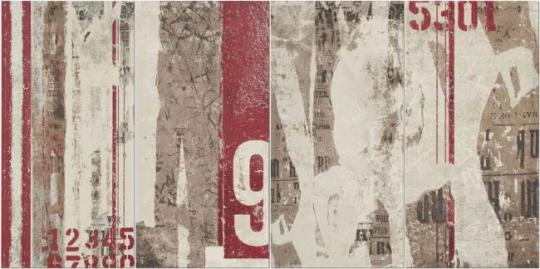 ABK DOCKS DECORO MURALES Dekor 30x60 | White Mix 4