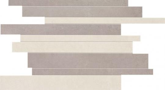 ABK DOCKS MOSAICO BRICKS Mosaik 30x40 | White Silver