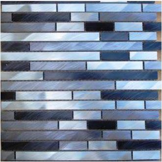 Metallmosaik Aluminium Acero Plata Graphit 