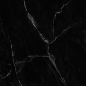HSK Renodeco seidenmatt Marmor Carrara-Schwarz | 100 x 255 cm 