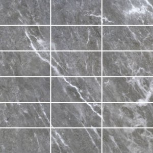 Casalgrande MARMOKER MOSAICO 5X10 Mosaik 29,5x29,5 | Bardiglio Imperiale | Lucido