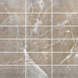 Casalgrande MARMOKER MOSAICO 5X10 Mosaik 29,5x29,5 | Pulpis Tortora | Lucido