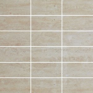 Casalgrande MARMOKER MOSAICO 5X10 Mosaik 29,5x29,5 | Travertino Miele | Naturale