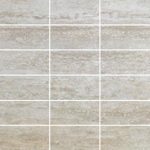 Casalgrande MARMOKER MOSAICO 5X10 Mosaik 29,5x29,5 | Travertino Romano | Lucido