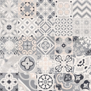 Casalgrande OPUS Fliese 20x20 | Cementina Multicolor Grigia Mix