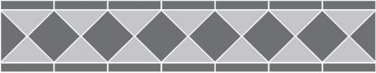 CESI  ART DECO BORDURE Dekor 28x19,5 | B 04