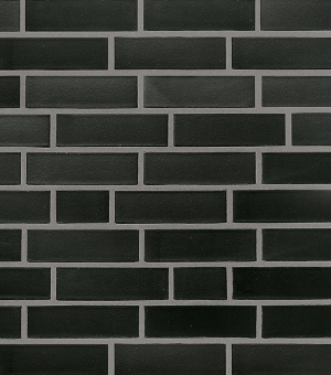 Röben Klinkerriemchen FARO Schwarz-nuanciert glatt | 240 x 14 x 71 mm