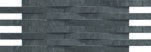 Gazzini MOVE MOSAICO ONDA Wand-Mosaik 12x30 | Black