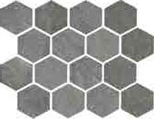 Gazzini SLIDE MOSAICO ESAGONO Mosaik 26x30 | Grey
