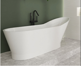 GOLEM CLASSIC NEW, Mineralmarmor Oberfläche, freistehende Badewanne 