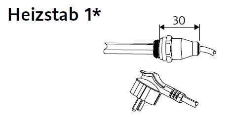 HSK HEIZSTAB 1 für Badheizkörper 