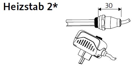 HSK HEIZSTAB 2 für Badheizkörper 