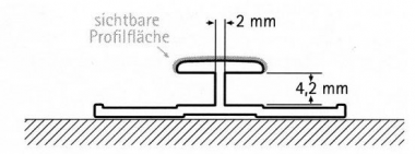 HSK Renodeco Profil 2.550mm Verbindungsprofil | Chrom-Optik