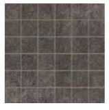 La Fabbrica I QUARZI MOSAIK 5 x 5 cm auf Netz 30 x 30 cm Antracite