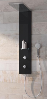 HSK Duschpaneel LAVIDA WALL 2.0 Glasfarbe schwarz (45)