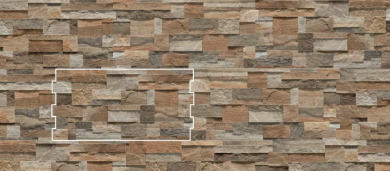 Novabell Brickup Street 25x49cm Light Wood