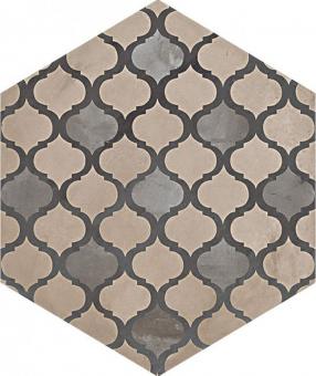 Marca Corona TERRA ESAGONA VERS. F Dekor 25x21,6 | Coloniale