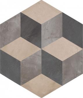 Marca Corona TERRA ESAGONA VERS. F Dekor 25x21,6 | Cubo