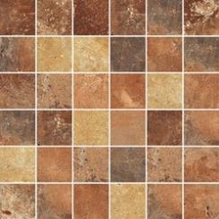 NovaBell Materia Mosaico 5x5cm naturale Rosso 