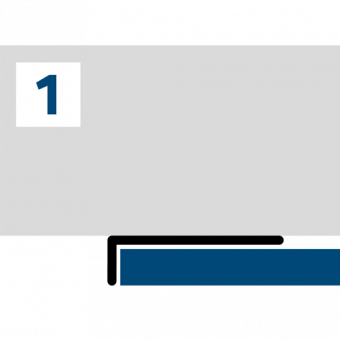 HSK RenoDeco Abschlußprofil flächenbündig 255cm 