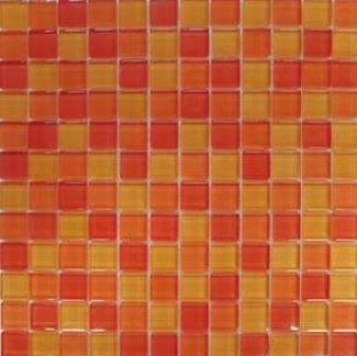 Glasmosaik QMH1070-F Orange Mix matt 