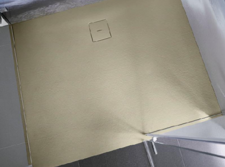 HSK MARMOR-POLYMER-DUSCHWANNE, STEINOPTIK RECHTECK Sandstein | 80x140cm