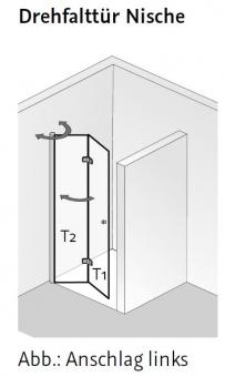 Fliesenshoponline De Hsk Duschkabine Exklusiv Drehfalttur Nische Fliesen Online Kaufen