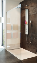 (0) Aktion! HSK Duschkabine WALK IN Pro Frontelement kompl. mit Wandanschlussprofil Echtglas klar hell Chrom-optik,140x200cm 