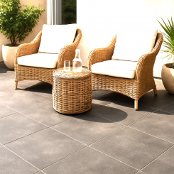 (0) Angebot  Terrassenplatte Enmon Lounge Anthrazit 60x60cm (20mm) 