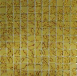 Glasmosaik QCG004-A Creme-Gold 