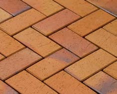 Orange-Blau bunt, geflammt 20x10x4,5cm Pflasterklinker 