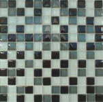 Glasmosaik SDA-802 Schwarz-Weiss Mix 