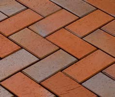 Rot-Blau bunt, geflammt 20x10x4,5cm Pflasterklinker 